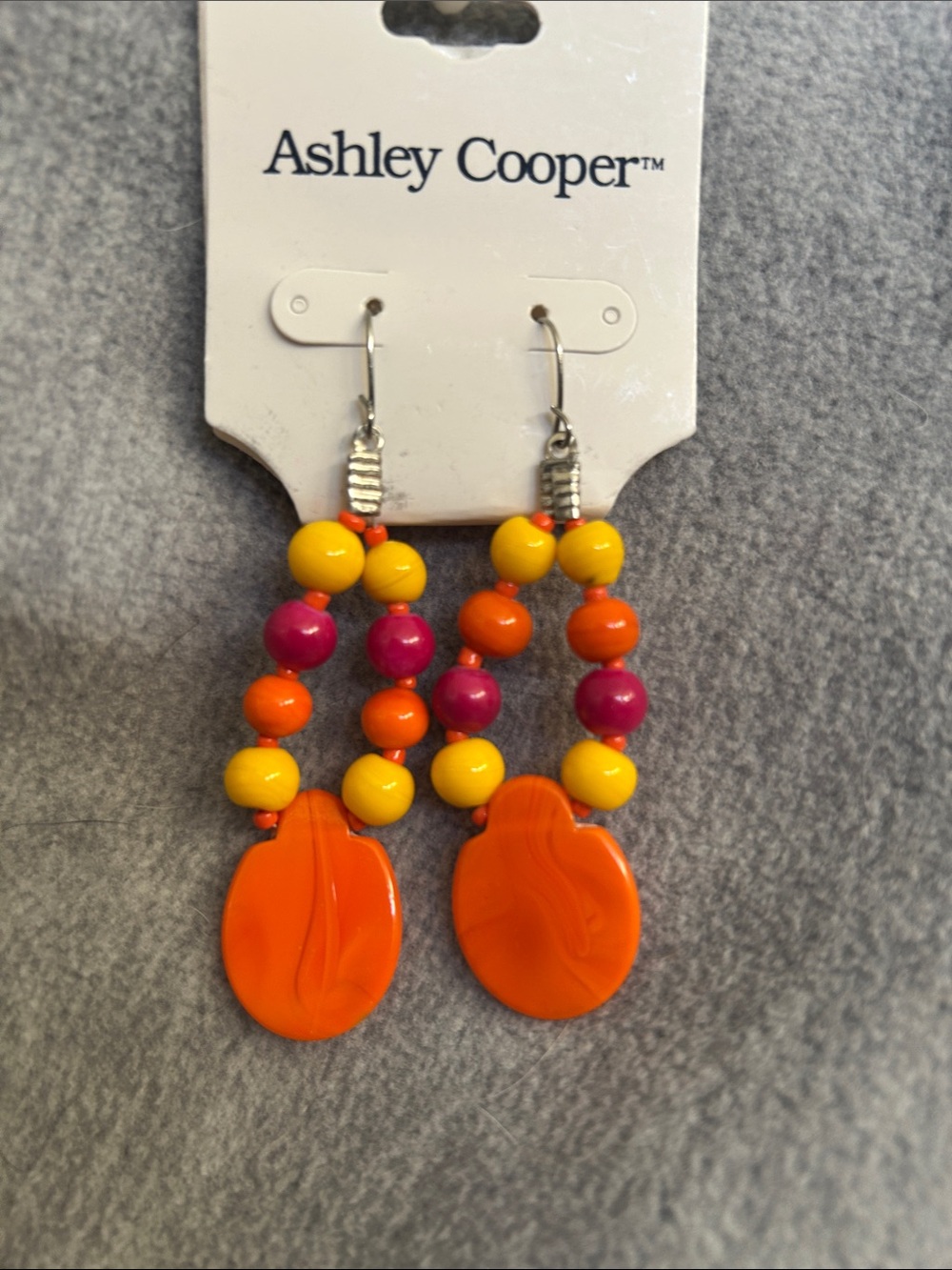 ASHLEY COOPER Beach Brightly Colored Fun Summer Poolside Cruise Earrings